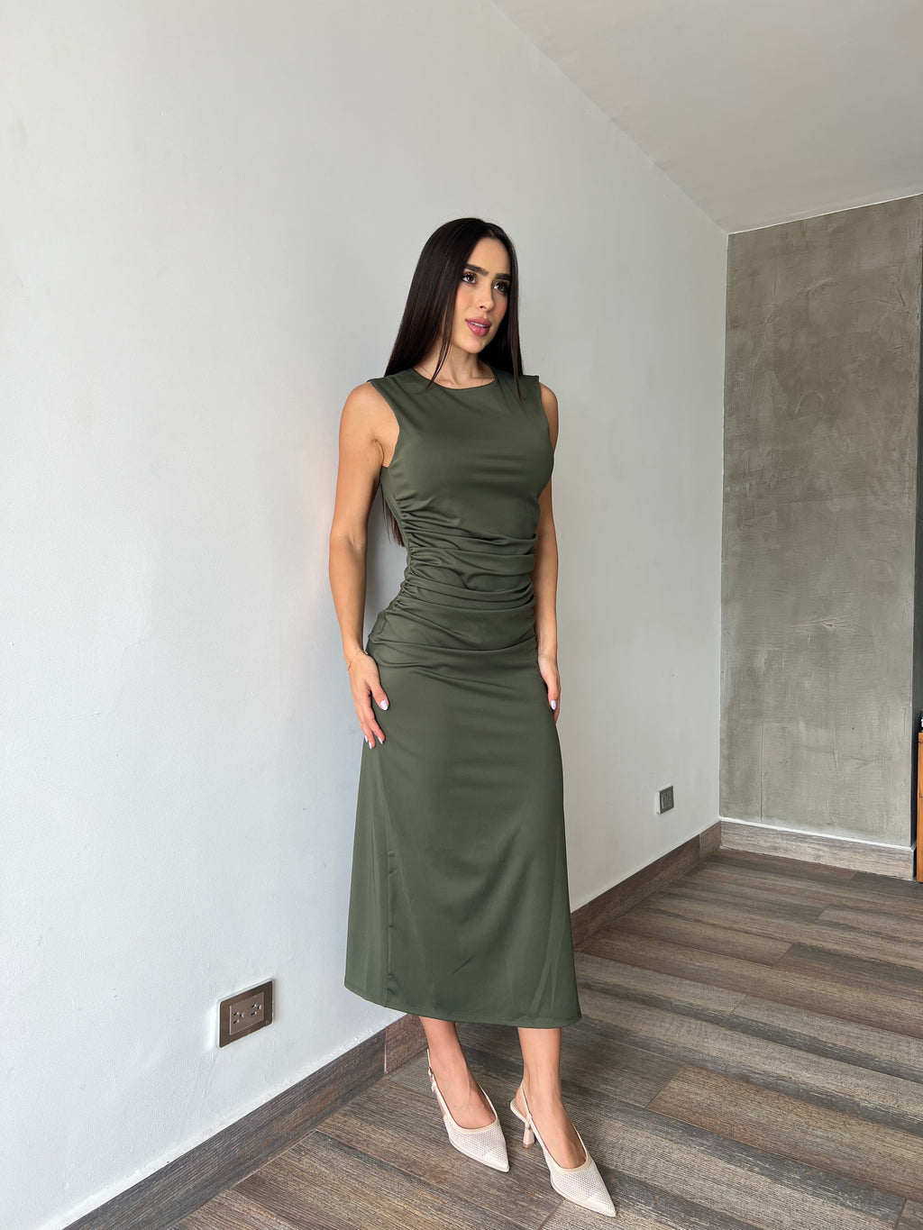 VESTIDO VERDE MILITAR