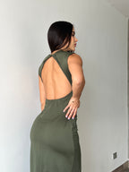 VESTIDO VERDE MILITAR